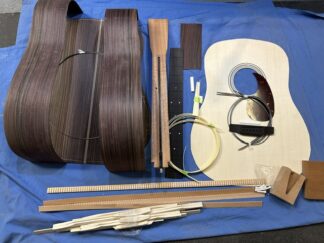 Martin style HD 28 kit East Indian rosewood and AAA red spruce top with Old style grained Ivroid
