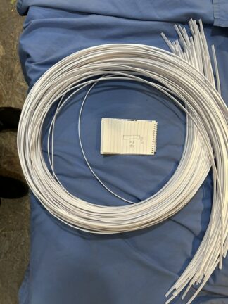 White binding .060 thick  .240 hi  62 in long