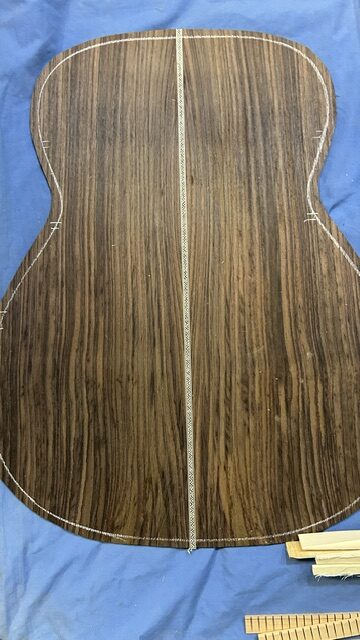 M / 0000 28 style kit , East Indian rosewood red spruce top. 5/16 red spruce braces - Image 6