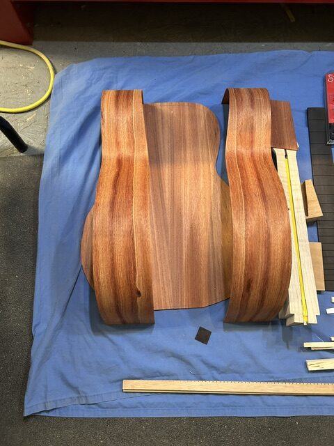 L00 Bloodwood and red spruce kit. 24.75 scale MAPLE NECK